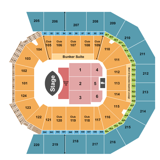 Moody Center ATX Eric Church Seating Chart